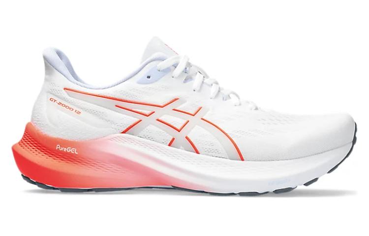 ASICS GT 2000 12 White Sunrise Red Women's 1012B506-101