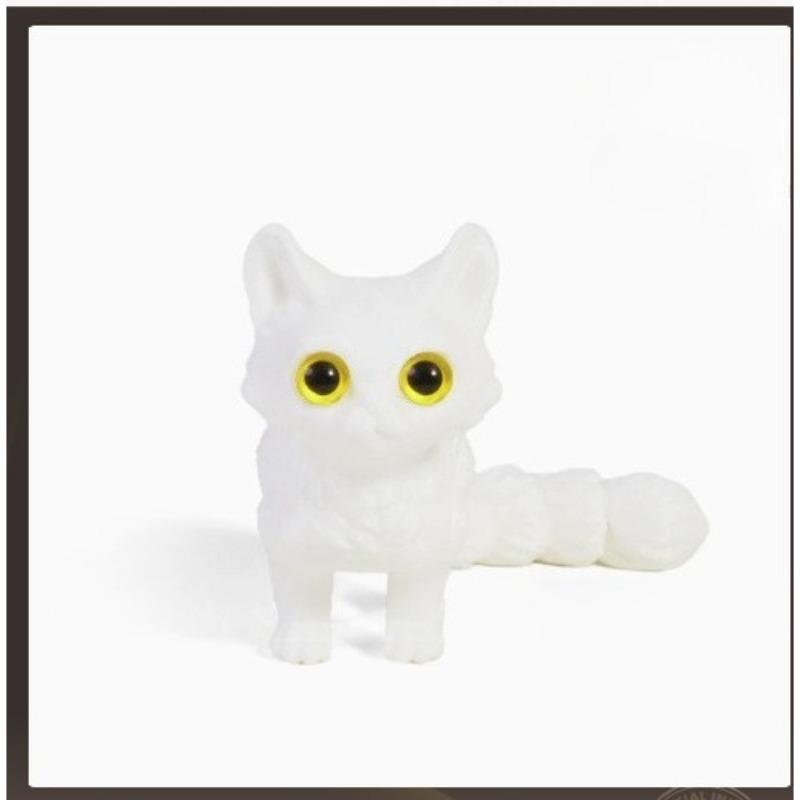 3D Printing Cute Little Cat Tail Joint Movable Children's Gift Toy Model Car Decoration