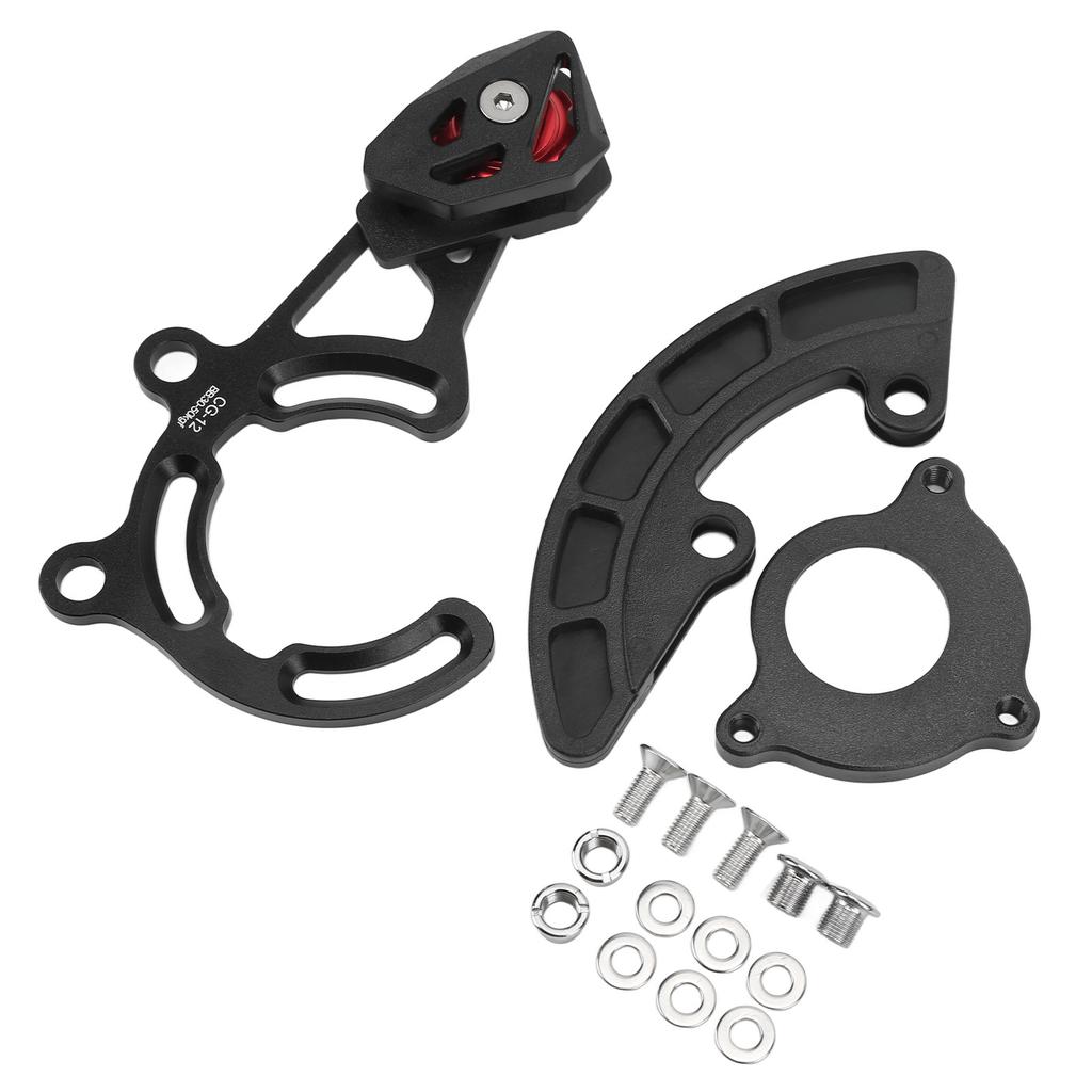 Bike Chain Guide Protective CG12 Direct Single Disc Mountain Bike Chain Guide Catcher for Bikes Safe Black
