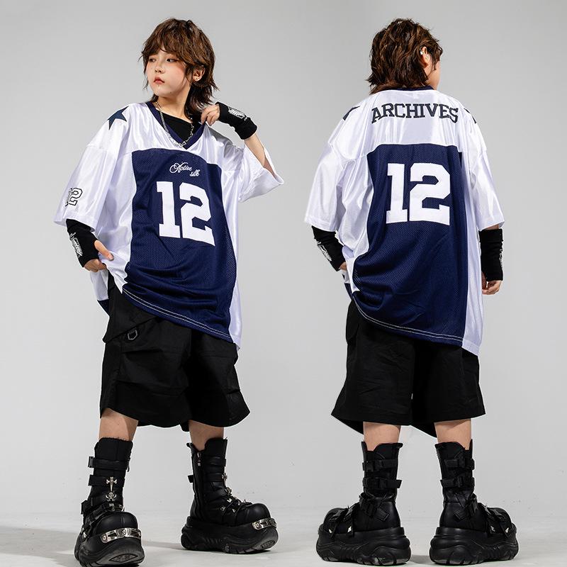 Kids' Silver Hip Hop Dance Costume Set for Boys & Girls