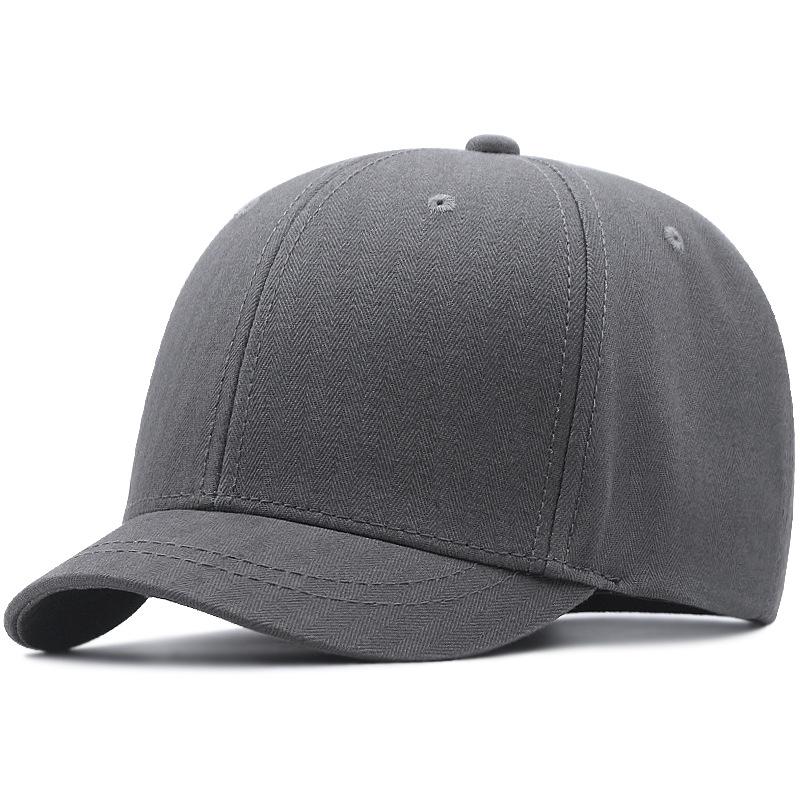 Autumn and winter large size hat men's short brim baseball cap big head circumference soft top equestrian hat short brim cap