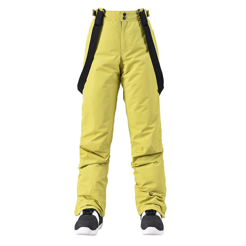 Men's and Women's Windproof Water-Repellent Winter Ski Bib Pants
