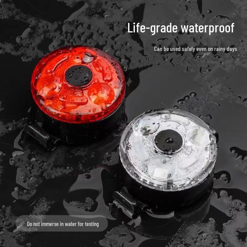 USB Rechargeable Colorful Dimming LED Mini Rear Taillight with Quick-Detach Feature