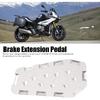Motorcycle Foot Brake Pad, Fydun Foot Brake Lever Enlarge Pedal Aluminium alloy Rear Brake Extender Pad Extension for S1000XR 2015‑2019(Silver)