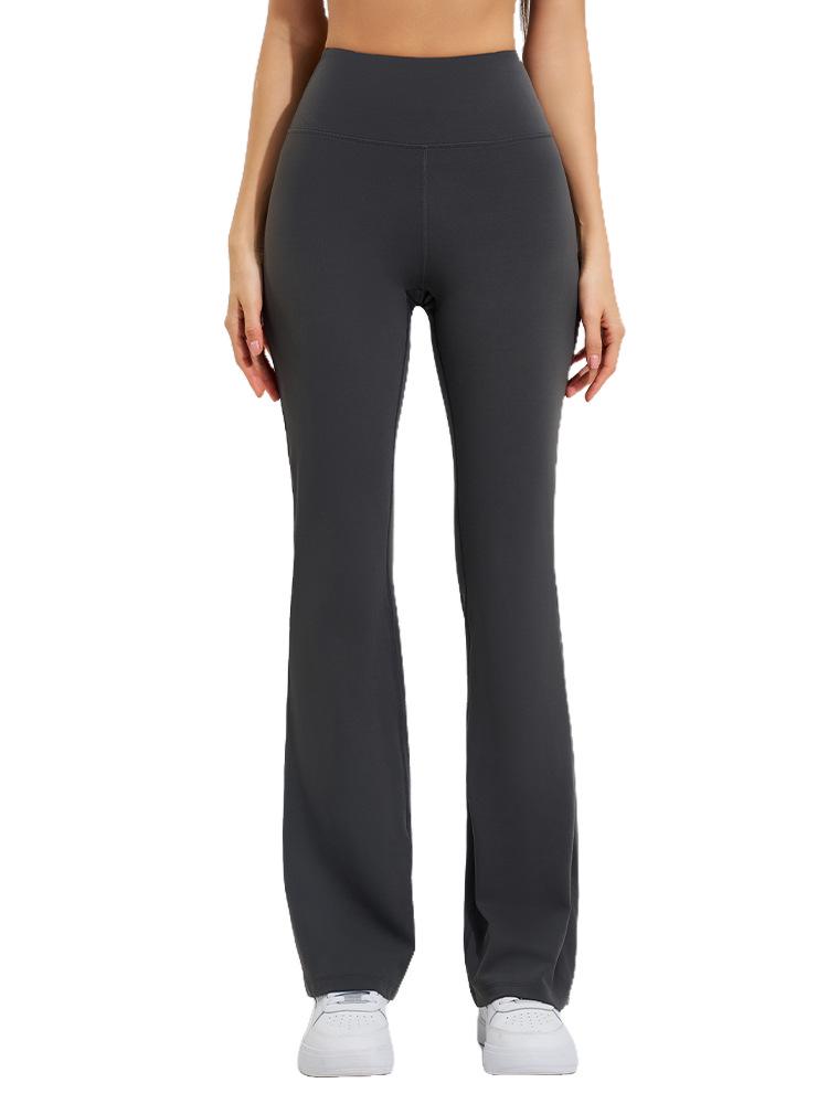 Women's High-Stretch, Bare-Feel Micro-Flare Yoga Pants - Skin-Friendly, No Lines, Good Drape, Casual Bell Bottoms