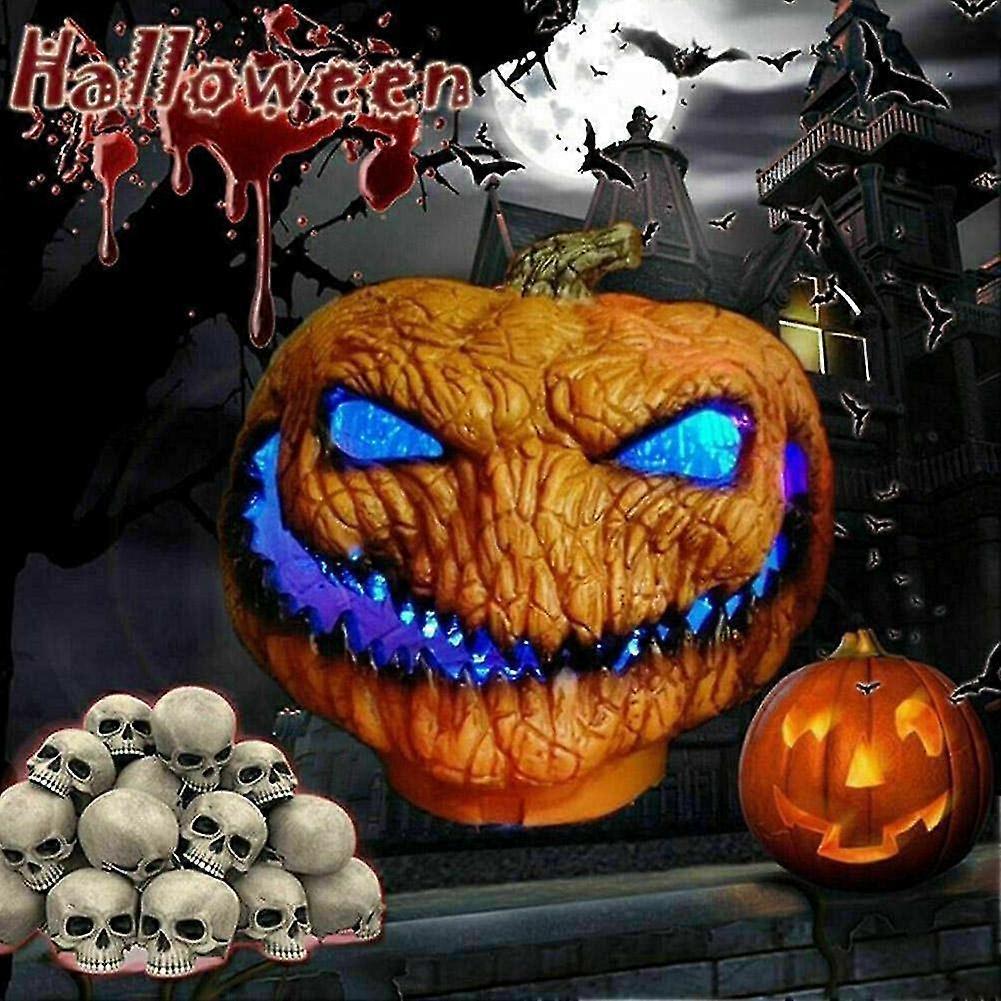 Halloween Led Pumpkin Light Up Outdoor Scary Plastic Pumpkin Lantern Halloween ornament