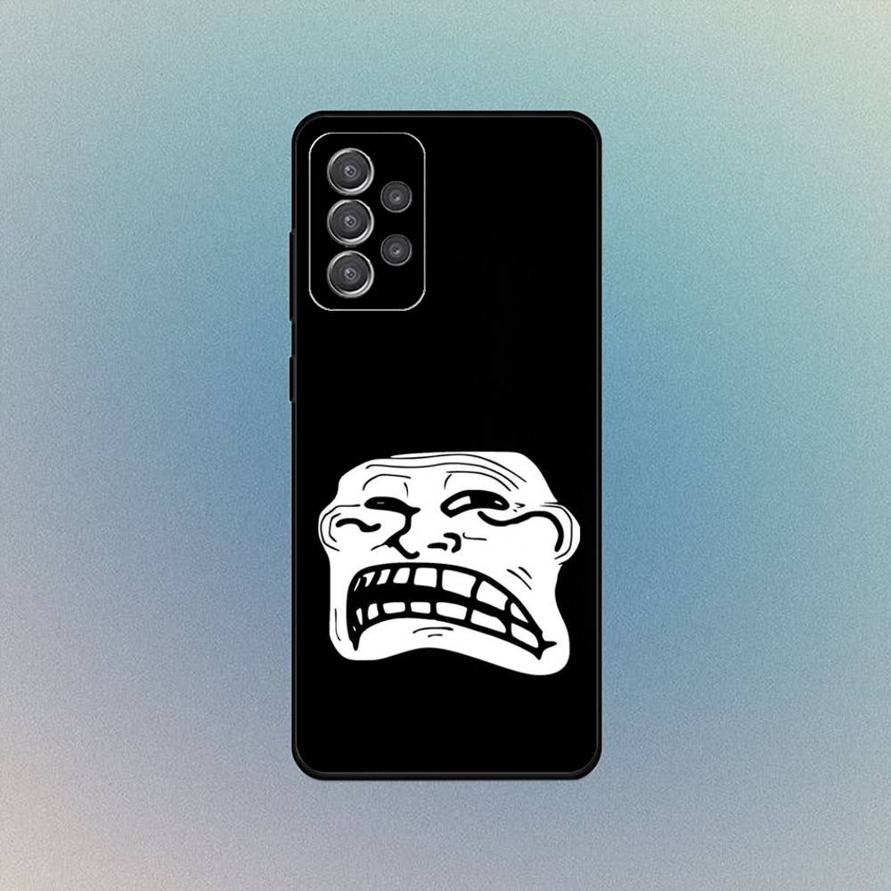 T-Trollfaces Comics Memes Phone Case For Samsung S25,S24,S21,S22,S23,S30,Ultra,S20,Plus,Fe,Lite,Note,10,9,5G Black Cover