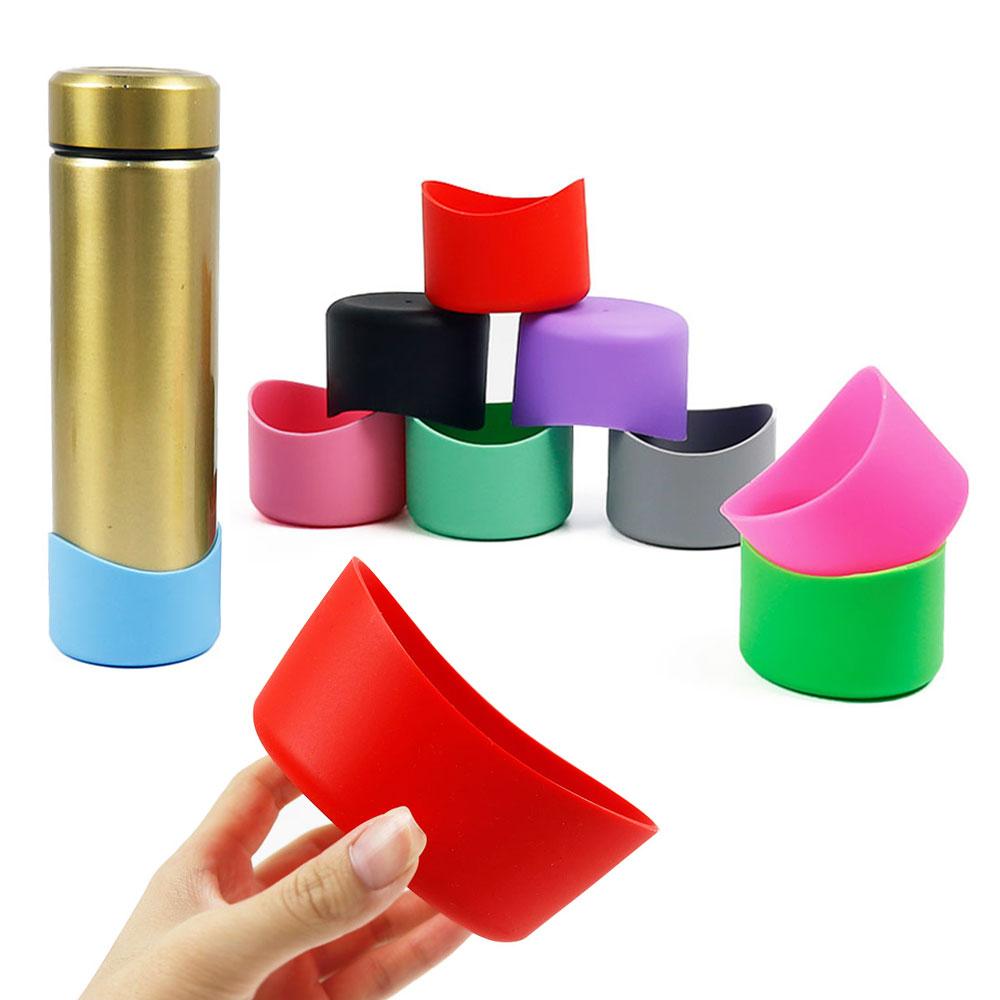 Silicone World 9.0CM Arc Silicone Cup Bottom Protective Cover Irregular Cup Holder Cup Cover 90MM Thermos Flask Base Insulation
