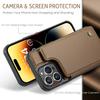 Compatible with iPhone 16 phone case, Apple 17 Pro flip phone case, RFID Samsung S25 card slot leather case