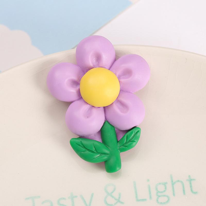 Korean Cute Cartoon 3D Flower Phone Holder Griptok Support For IPhone 14ProMax Samsung Folded Finger Ring Grip ToK Stand Bracket