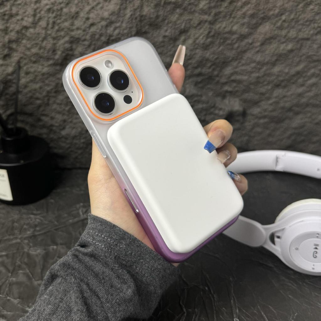 Gradient Magnetic Skin-Feel Case for iPhone 17 Pro Max, Ice Mist, Ultra-Thin Protective