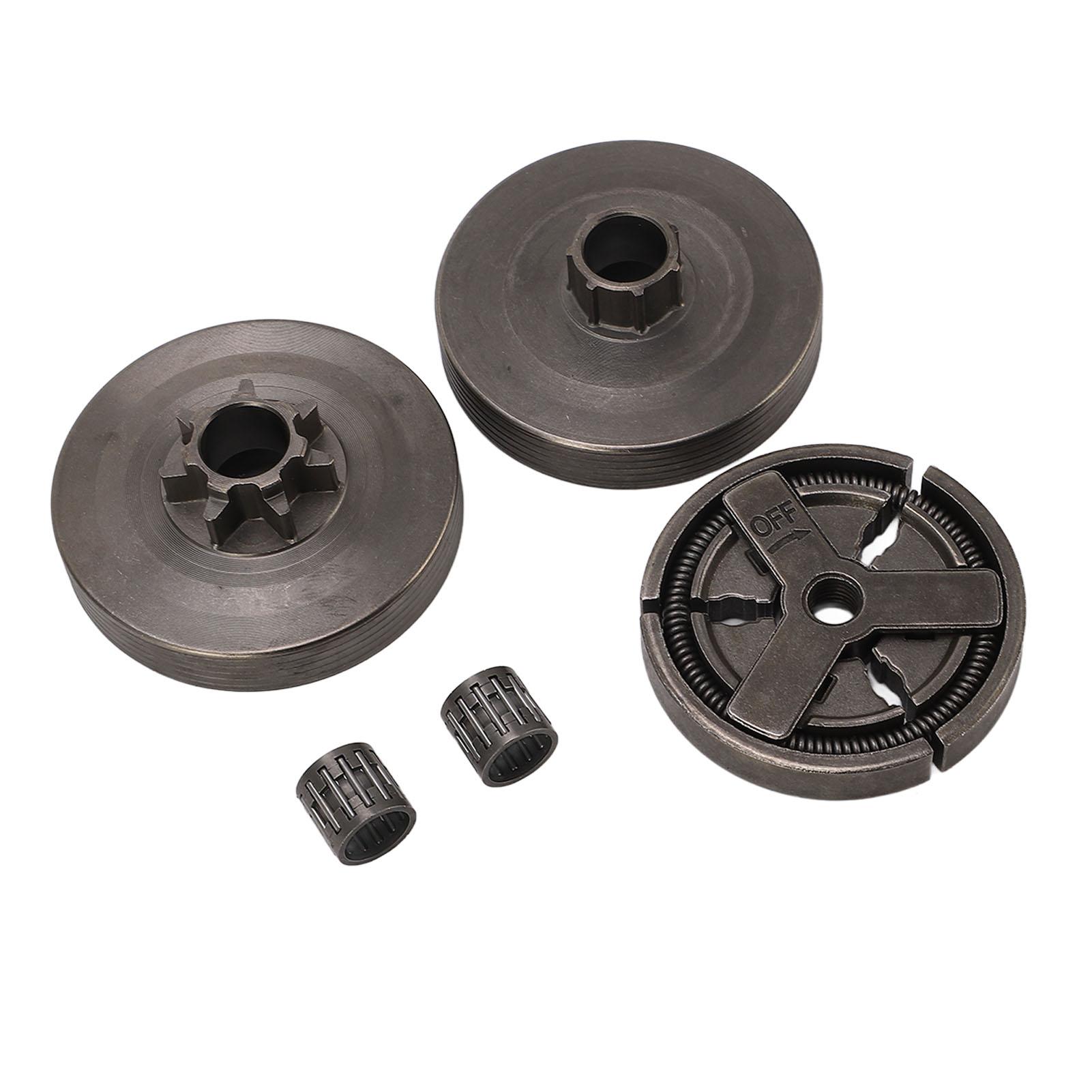 

Сборка сцепления бензопилы Алюминиевый сплав Звездочка Подшипник сцепления Барабан в сборе для 4500 5200 5800 45cc 52cc 58cc Китайский