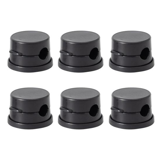 6Pcs Rotatable Cord Holder Adhesive Home Office Nightstand Desk Cable Organizer Magnetic Wire Management Clip Charging Cord