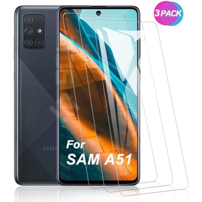 Verre Trempé - HongWe - Samsung Galaxy A51 - Protection Écran - Bord Incurvé 2,5D - Dureté 9H