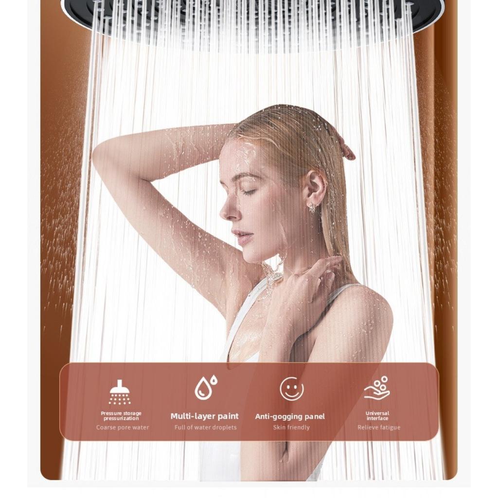 Top Spray Large Water Volume Pressurized Shower Showerhead, Pressurized Single Head Showerhead for Showering, Household Shower Showerhead