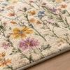 Colorful Retro Floral Floor Mat Anti Slip Floor Blanket Vintage Entrance Carpet  Bedside