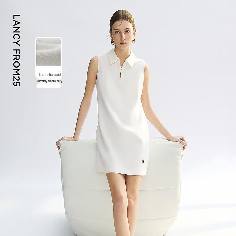 

Lanzhi Sleeveless Polo Collar Slim-Fit Short Dress M