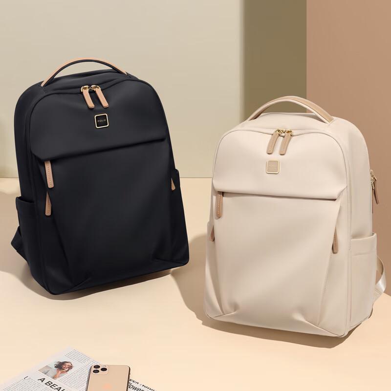 POLO Damen Rucksack mit großem Fassungsvermögen für 15-Zoll-Laptop