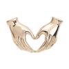 Trendy Cartoon Hand Heart Gesture Brooch Decorative Pin Fashion Badge Suitable for Youthful Style and Individuality