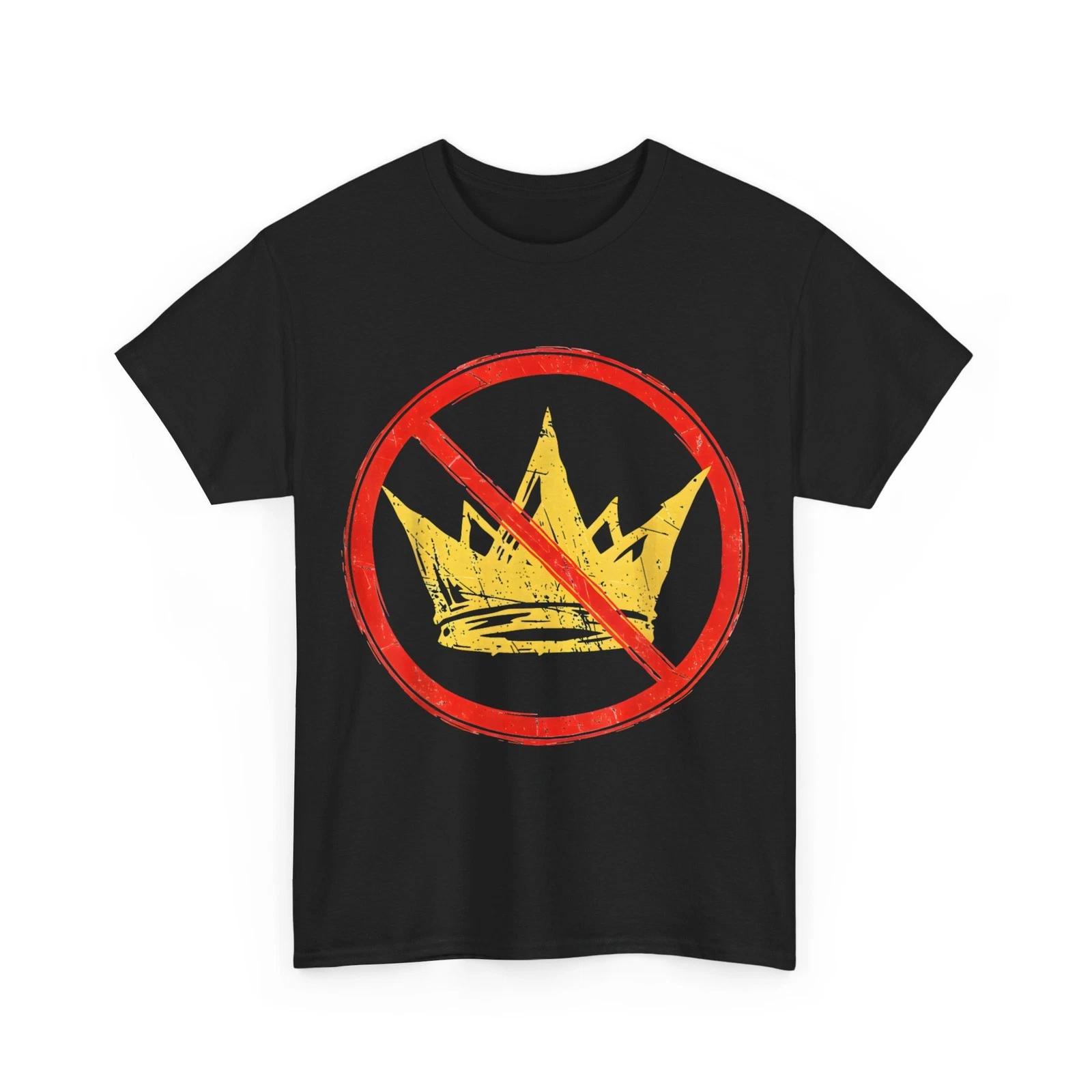 Funny No King Shirt, No Kings Women Men Shirt S