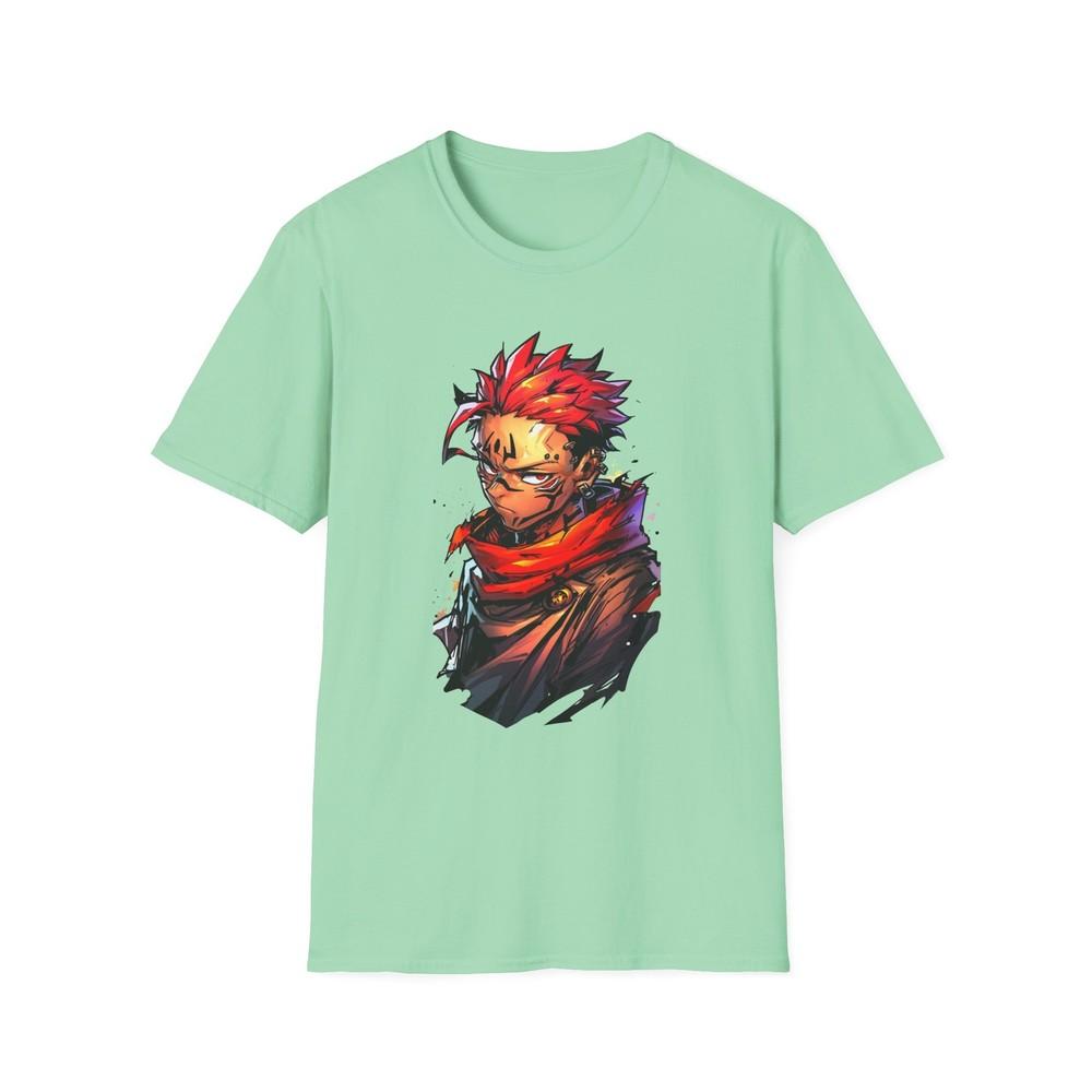 Anime Soft TShirt Jjk Sukuna Art Work 2 Unisex Jl Anime Front Printed Tee S