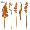 Vintage Metal Garden Stakes Set of 5 for Outdoor Use to Add Decorative Flair to Lawns Flower Beds Pathways and Porch Areas