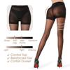 2 Pcs Women'S Sheer Tights 20D Control Top Pantyhose With Reinforced Toes High Waist High Elasticity Anti Hook Stockings Hosiery