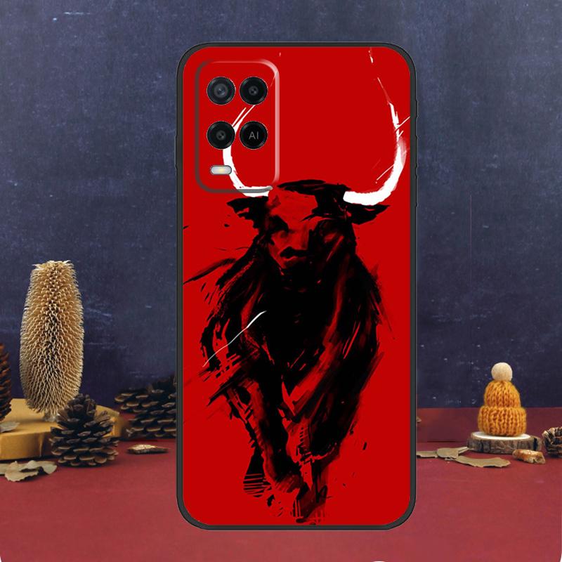 Bullfight Bull Fighter Case For Oppo A94 A74 A54 A15 A17 A57 A6 A5 Pro A16 A76 A96 A40 A60 A80 A18 A38 A58 A78 A98