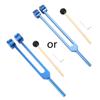Tuning Fork 128 Hz Tuning Fork with Pouch Hammer Repair Wrench Non-Magnetic Aluminum Alloy Tuning Fork Professional