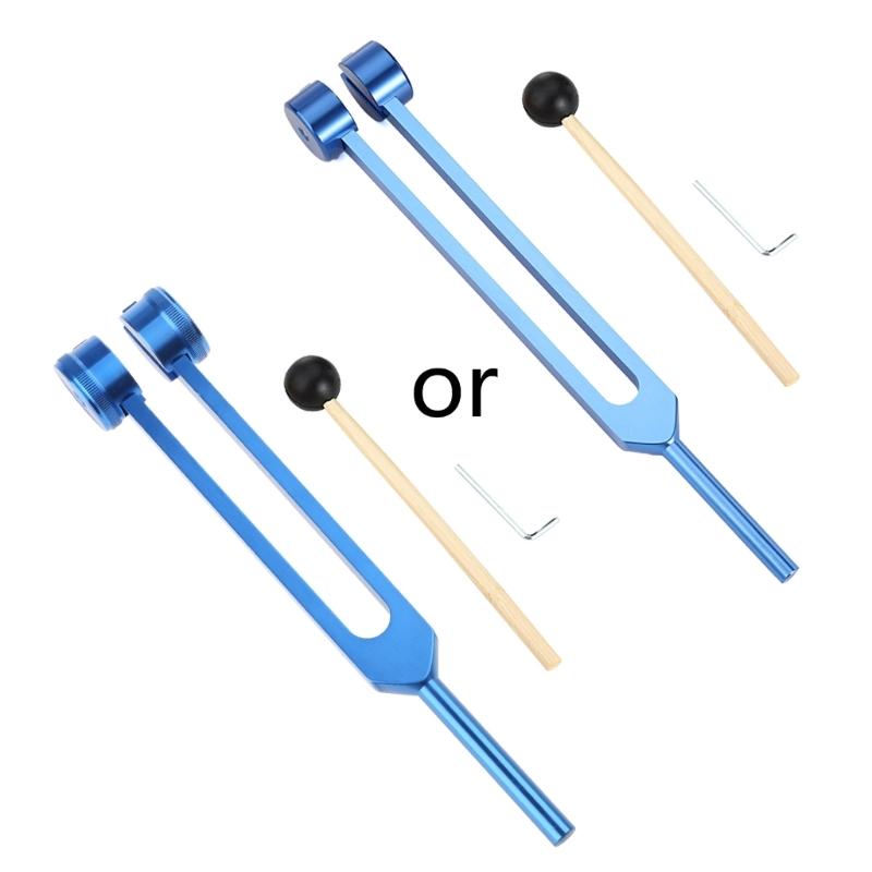Tuning Fork 128 Hz Tuning Fork with Pouch Hammer Repair Wrench Non-Magnetic Aluminum Alloy Tuning Fork Professional