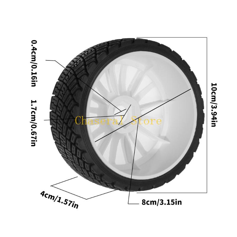 E7Ce 1/7 Wheel Tires Rubber Wheel Supplies For Car Toy Remote Control Crawlers Model Car Rubber Wheel Parts