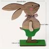 1 Set Wooden Easter Bunny Decor Ornament - New Scandinavian Style Home Craft Gift Ornament