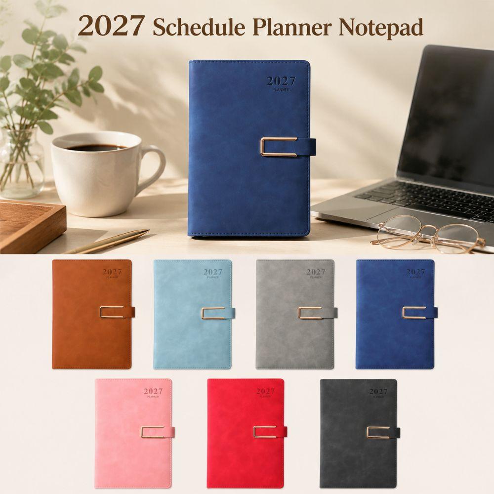 English 2027 Schedule Planner Notepad 12 Months Office Work Planner School Office Supplies