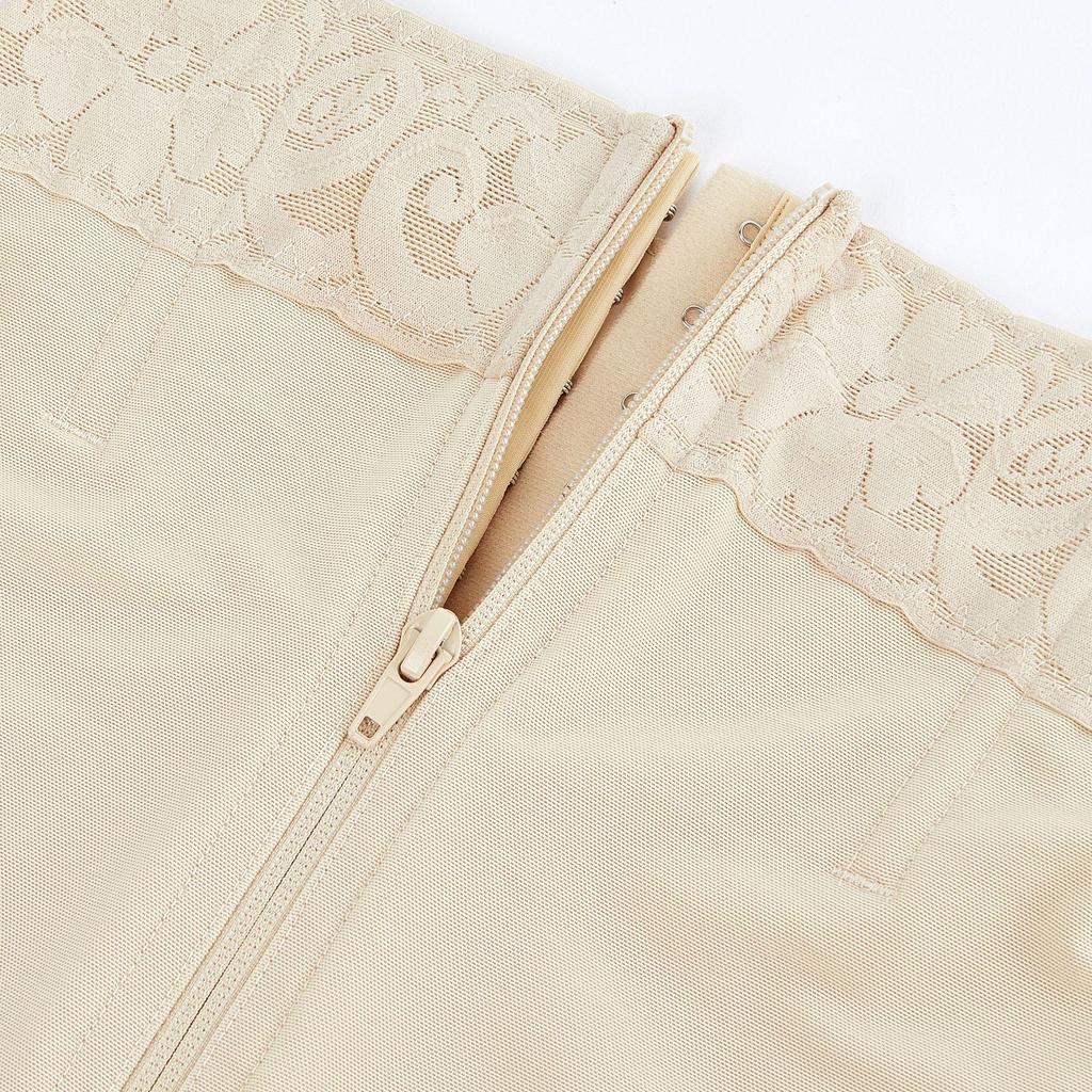 European & American High-Waisted Tummy Control Lace Pants with Zipper & Hook – Butt-Lifting & Hip-Shaping Shapewear.
