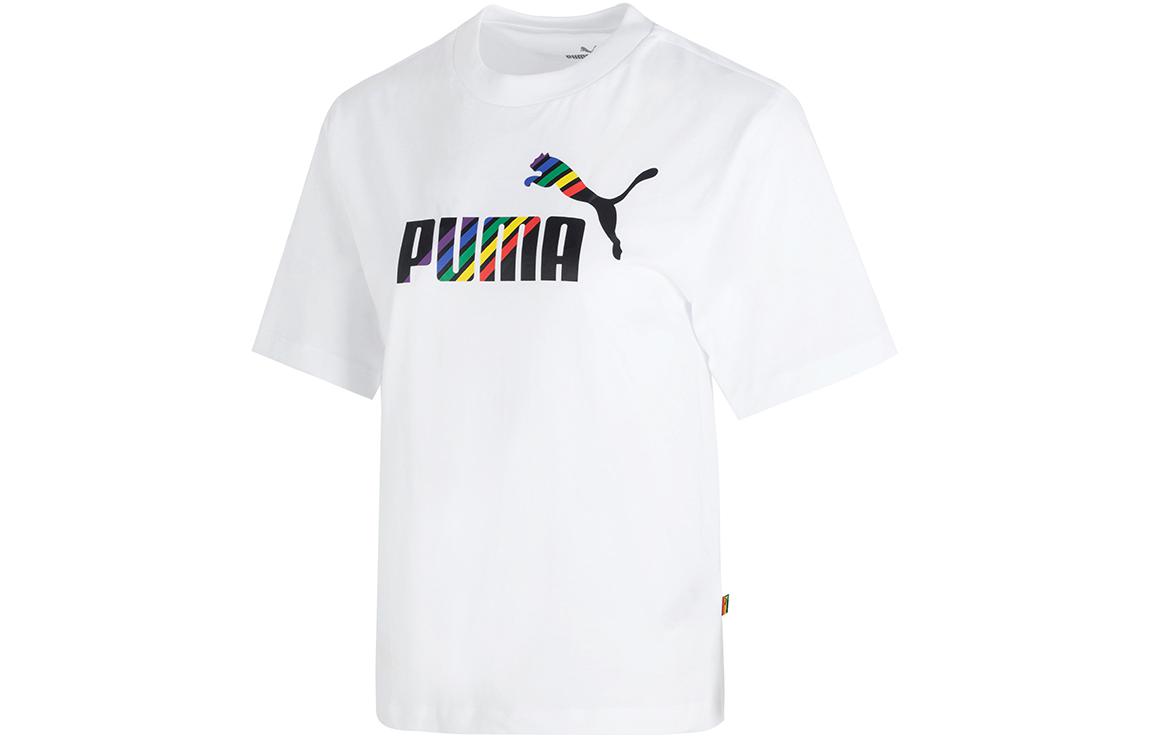 PUMA Drop Shoulder Sleeve T Shirt Women s White 676682-02 S