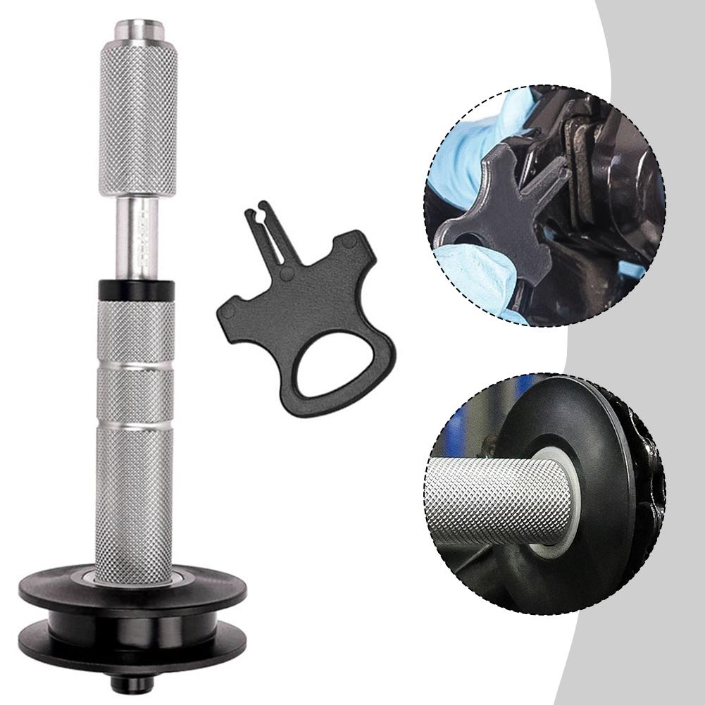 Bicycle Chain Cleaning Tool for 12mm Thru Axle with Smooth Rolling Action