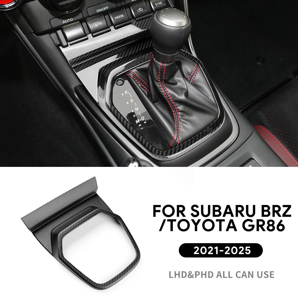 

Real Hard Carbon Fiber For Subaru BRZ Toyota GR86 2025 2025 2025 2025 2025 Automatic LHD RHD Car Gear Panel Glossy Matte Carbon
