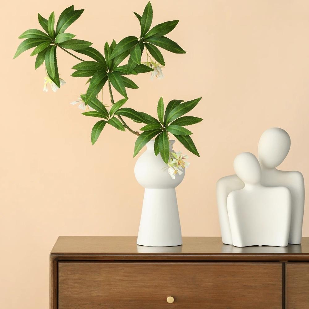 50CM Artificial Ficus Flower Green Leaf Landscaping Plant Zen Inspired Potted Plants Bonsai Plants Artificial Flowers
