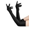 High Elastic Spandex Sun Protection Gloves Party Nightclub Wedding Performance Black Gloves Gloves Women Latex Long Gloves