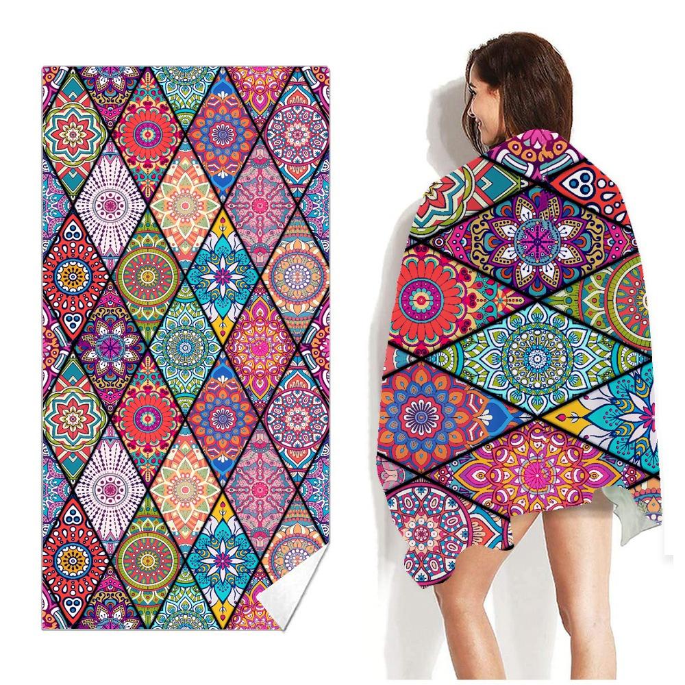Tropisches Aloha Sommer Strandtuch Polyester Schnelltrocknend Sandfrei Schwimmbad Badehandtuch Für Damen Mädchen Pool Surfen Reise Urlaub