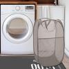 Cesto Portabiancheria Grande Capacità Resistente all'Usura Traspirante Manico Rinforzato Buona Portata Stoccaggio Oggetti Nylon Tipo Pieghevole Vestiti Sporchi Biancheria