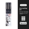 Black Micro Fine Pens,15 Sizes,Waterproof Archival Ink,Fine Tip Manga Markers for Artist Anime Sketch Technical