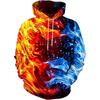 Men Colorful Vortex Cloud Galaxy 3D Full Print Hoodie Long Sleeve Casual Space Street Pullover Sweatshirt