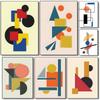 Simple Geometric Shapes Poster HD Art Sticky Wall Waterproof Home Living Room Bedroom Bar Aesthetic Decoration