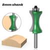 1pc 8mm Haste Côncavo Raio Fresas Meia Rodada Industrial Grau Fresagem Borda Bit Fresa Ferramentas Para Trabalhar Madeira