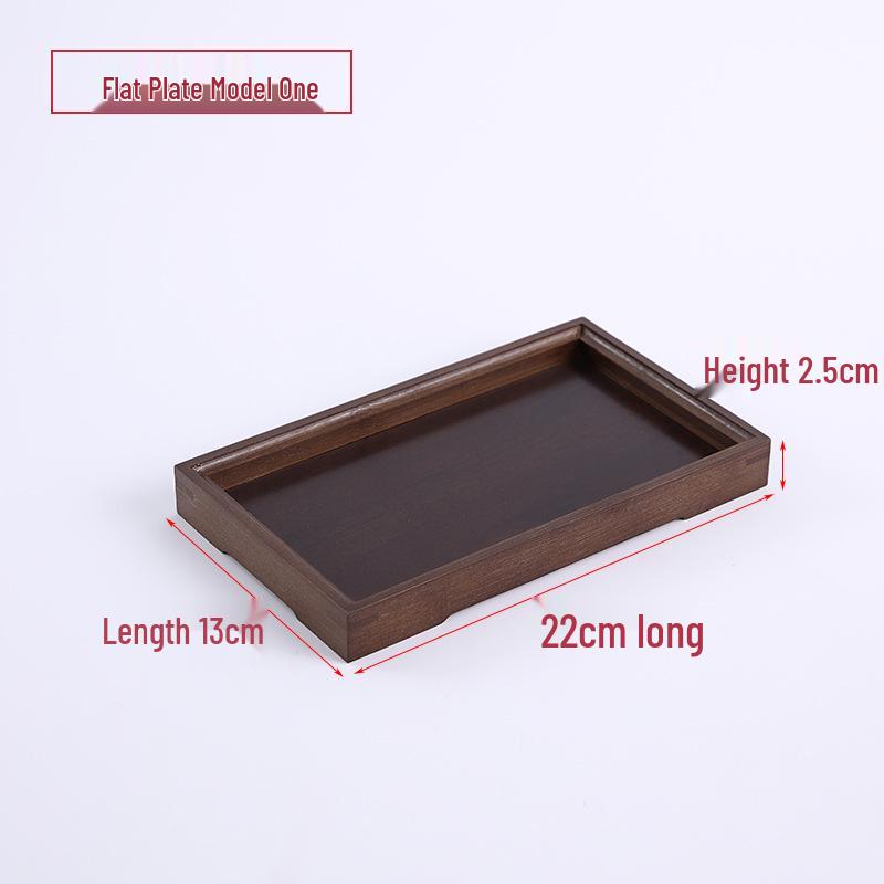 Bamboo & Wood Rectangular Tea Tray: Portable Serving Tray for Home, Restaurant, Hotel, Bread, Confinement, or Barbecue.
