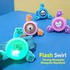 Rotatable Mosquito Repellent Bracelet, Kids Slap Wristband Silicone Bangle, Glowing Plant Essential Oil Anti-Bite Wristband