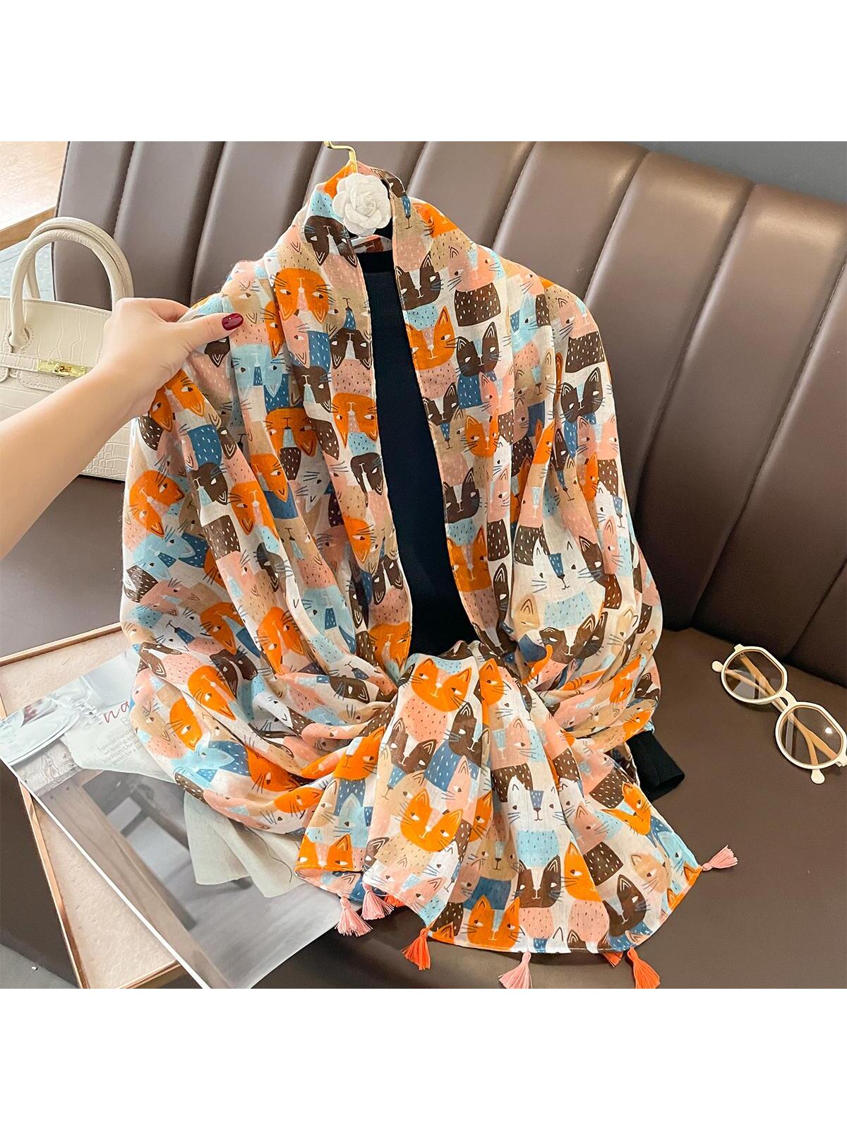 

Luxury Cotton Scarf Women Large Shawls Design Hijab Echarpe Print Tassel Scarves Lady Beach Stole Muffler Foulard 90x180cm