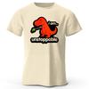 New Fun and Bizarre Tyrannosaurus Rex Pure Cotton Tshirt for MenWomen Loose Large Breathable Sports Short Sleeves Trendy Style