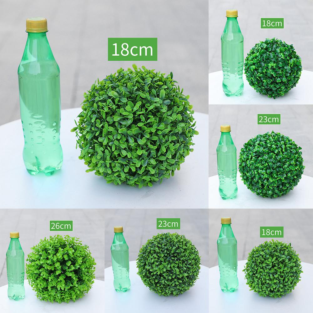 Round Artificial Plant Ball Simulation Leave Grass Ball Hanging DIY Decortion For Home Office Private Homes Restaurants Schools